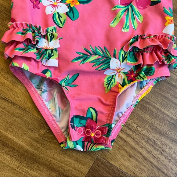 3 for $15 🌈 Carter’s Tropical Long Sleeve Rash Guard One-Piece Swim Suit - Picture 3 of 6